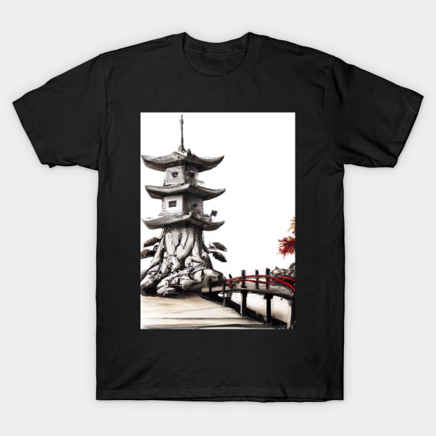 Japan tower bridge T-Shirt by maxcode